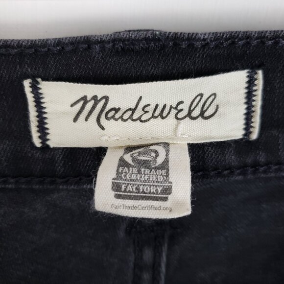 Madewell Kick Out Full-Length Jeans Black Style NS919 Mid Rise Womens Size 27 - Picture 7 of 10